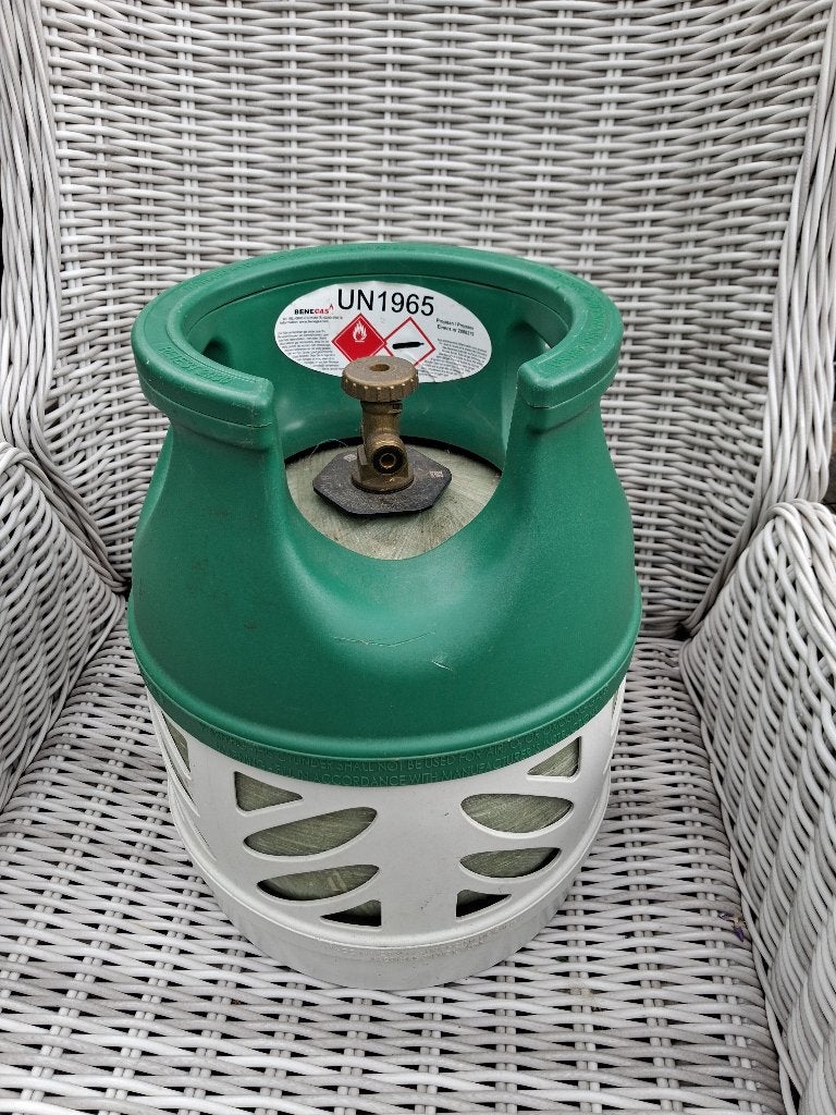 GASFLES BENAGAS 5 LTR, Caravans en Kamperen, Kampeeraccessoires, Ophalen, Gebruikt