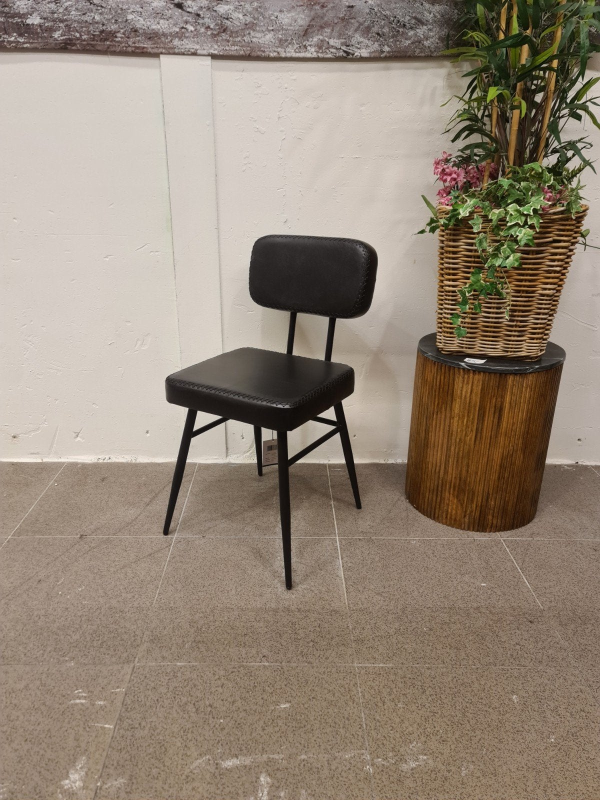 nieuwe icatchers eetkamerstoel interlagos leer zwart €50p/st, Ophalen, ., Zwart, Nieuw