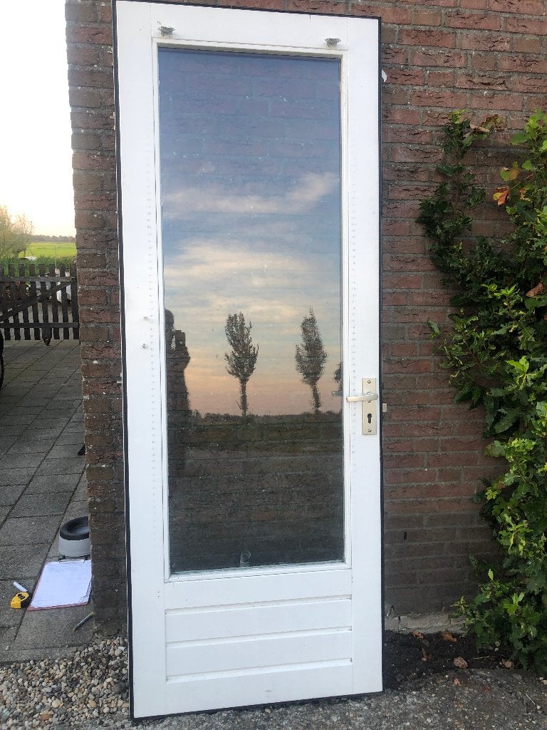 |Hardhouten buitendeur| voordeur| Dubbelglas| 233,5x88|, Doe-het-zelf en Verbouw, Ophalen, Gebruikt, 80 tot 100 cm, 215 cm of meer
