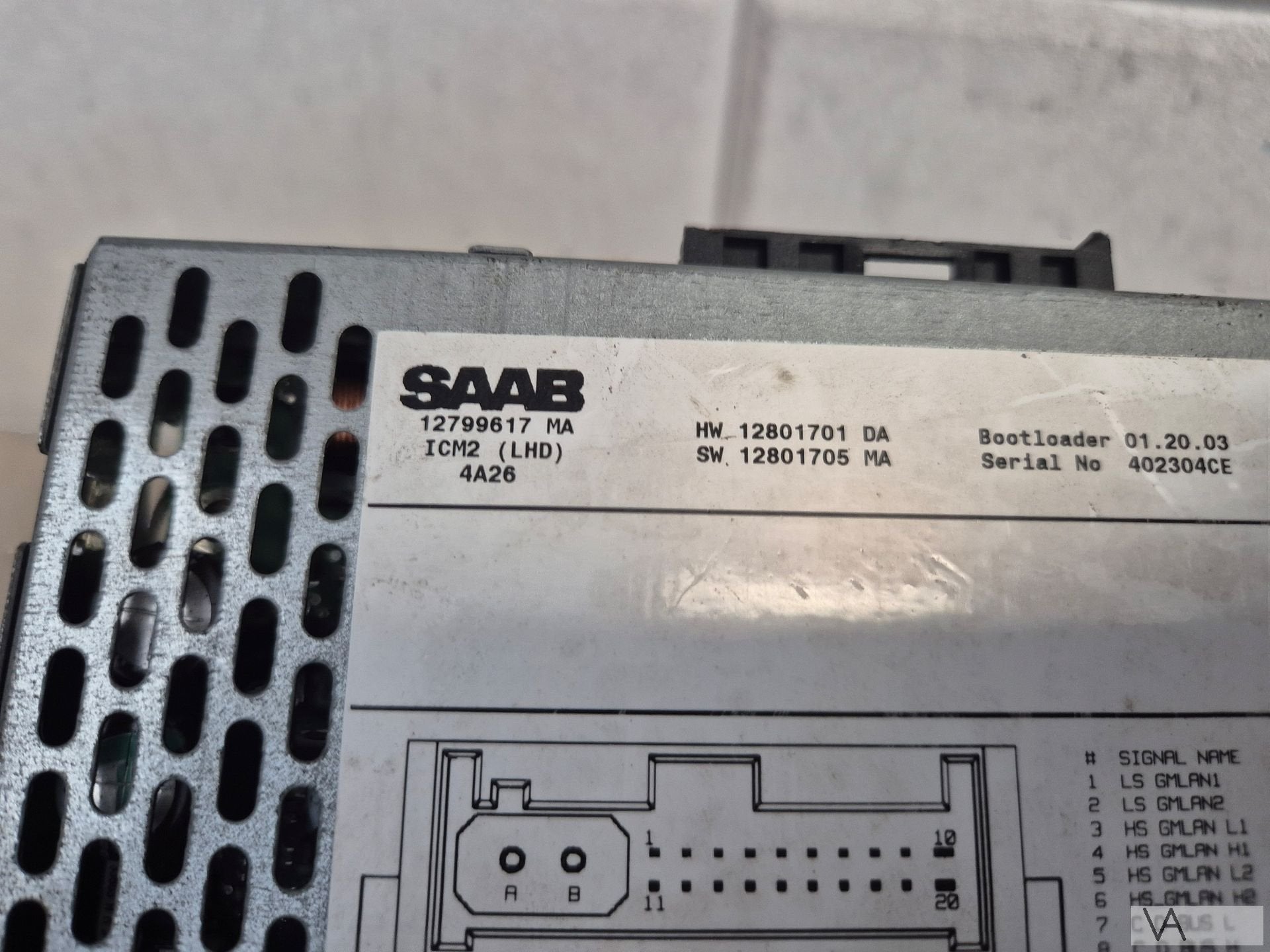 Radio display controlepaneel van Saab 9-3 93 12799617 €200, Auto diversen, Autoradio's, Ophalen of Verzenden, -, -, -