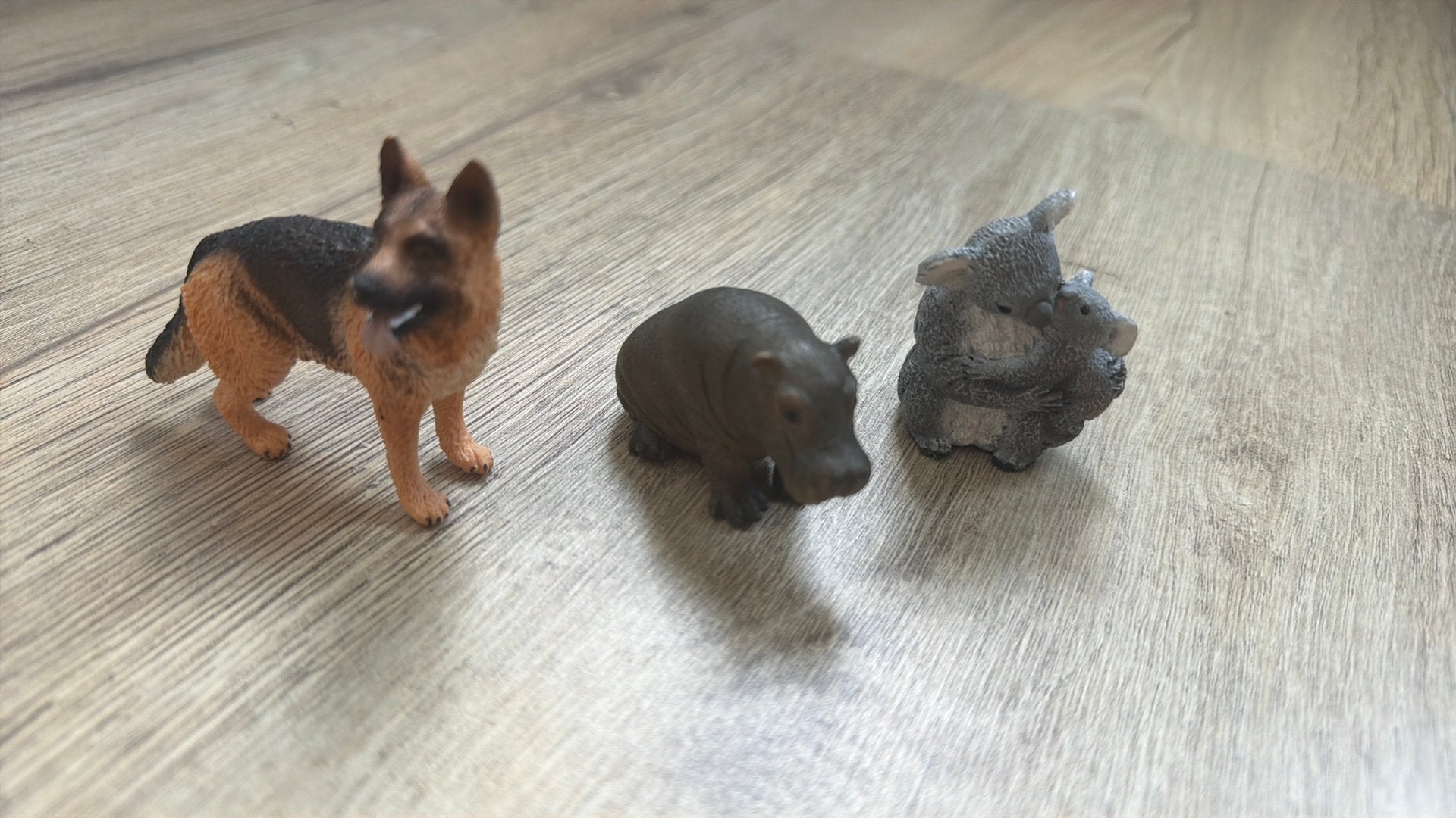 Schleich dierensrt | koala, hond en nijlpaardje, Ophalen of Verzenden, Zo goed als nieuw, Hond of Kat, Beeldje of Figuurtje