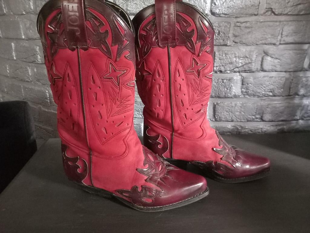 Joep. rode westernboots, maat 37, Ophalen of Verzenden, Zo goed als nieuw, Rood