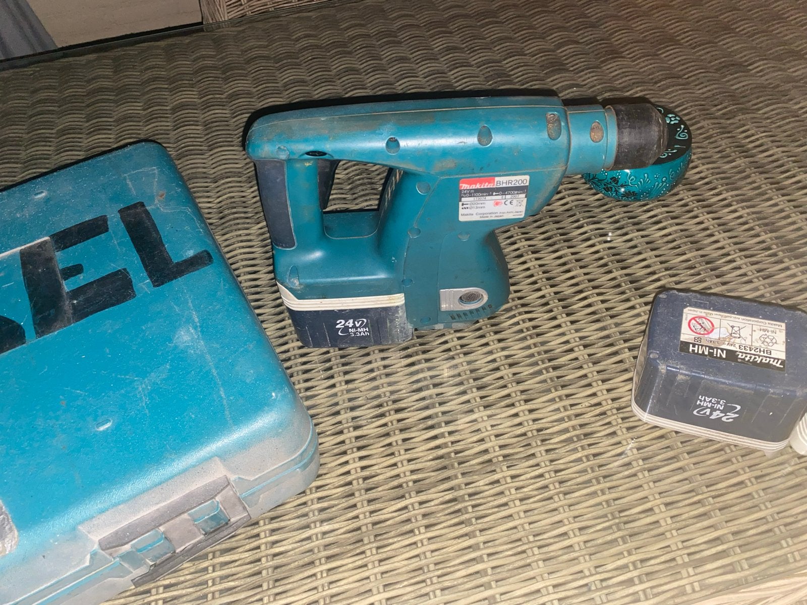 Makita BHR200 Accu Boorhamer met lader en 3 accu's, Ophalen, Boor- en/of Breekhamer, Klopboormechanisme, Gebruikt