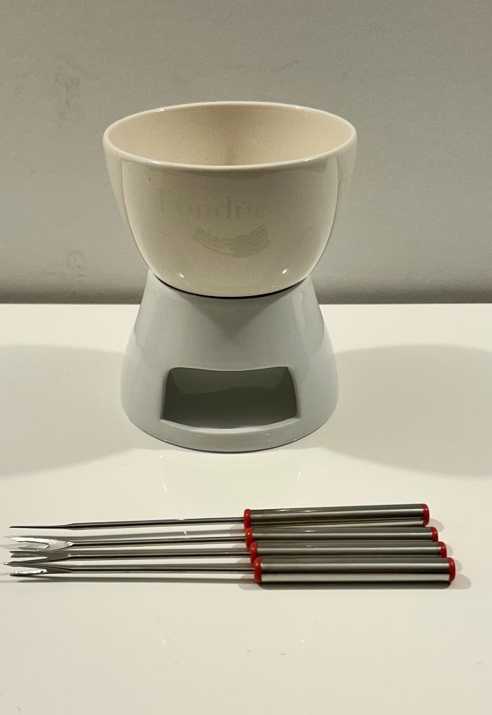 Oil & Vinegar chocoladefondue set, Ophalen of Verzenden, Zo goed als nieuw, Waxinelicht, Fondueset