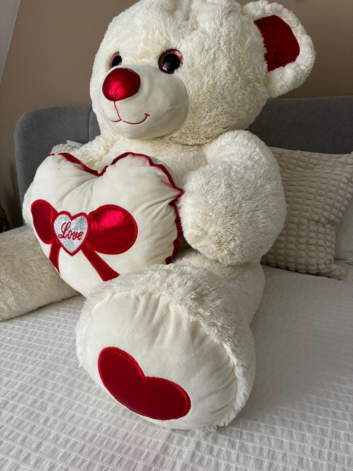 XXL teddy beer Love, Ophalen, Zo goed als nieuw, Beer