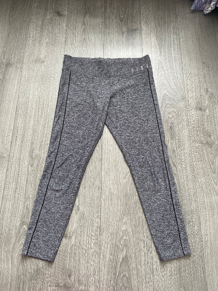 victoria's secret pink grijze dames sportlegging broek mt L, Maat 42/44 (L), Ophalen of Verzenden, Victoria's Secret, Grijs