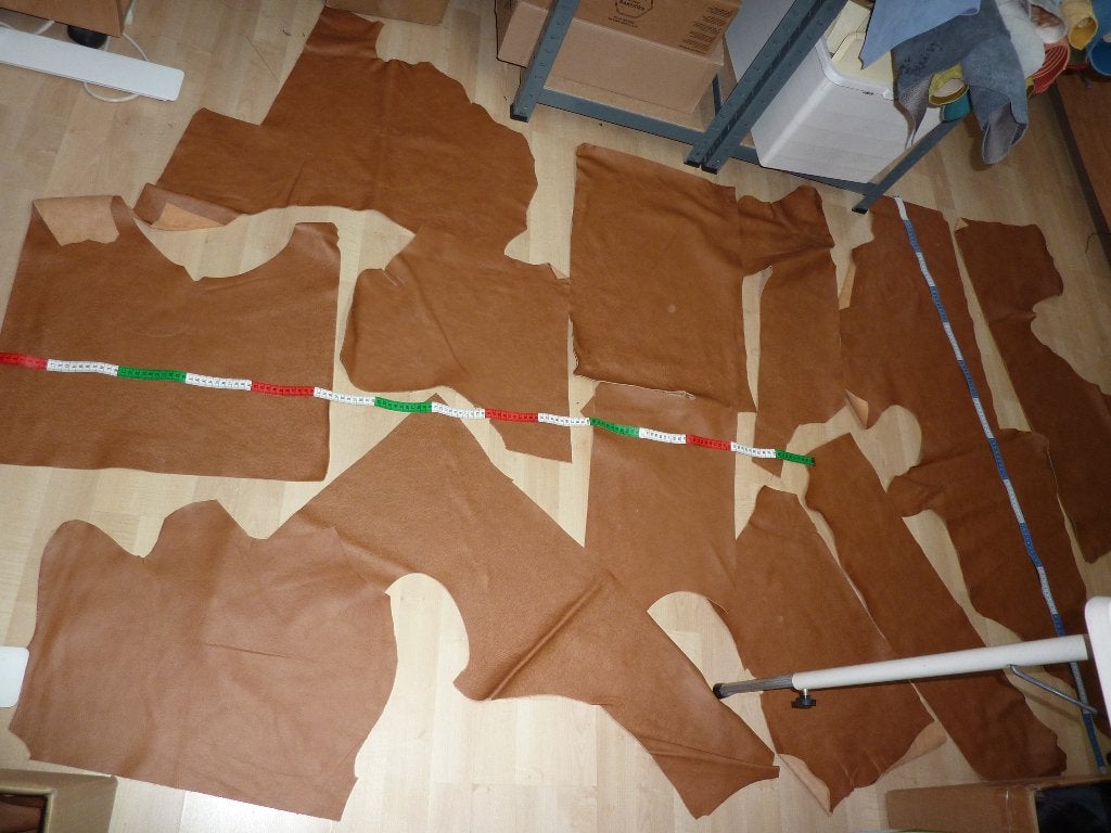 Pakketten bruin soepel echt leer rundleer, Hobby en Vrije tijd, Stoffen en Lappen, Bruin, Verzenden, Leer of Kunstleer, Nieuw