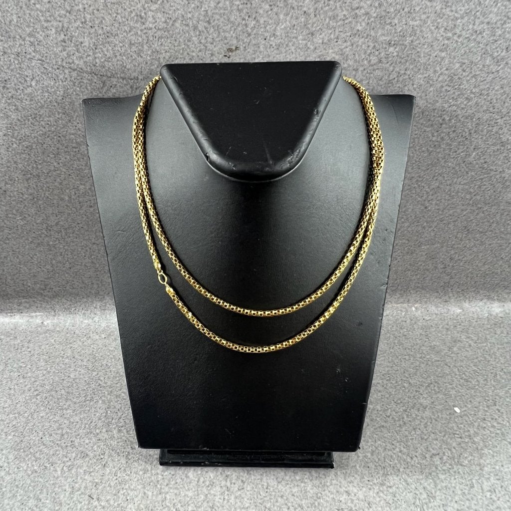 Gouden Ketting | 18k | 15,58g | venetiaan | 80cm | 415748, Ophalen of Verzenden, Gebruikt, Goud, Goud