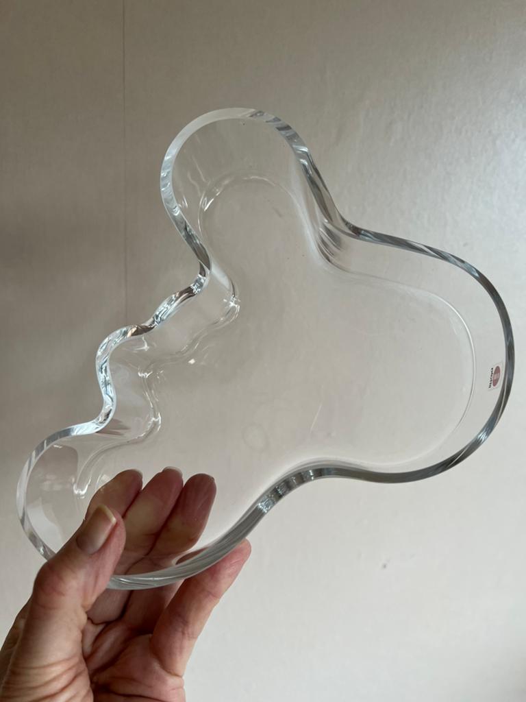 XL Iittala Design Schaal Transparant Savoy Alvar Aalto 19,5, Huis en Inrichting, Woonaccessoires | Schalen en Manden, Schaal, Ophalen of Verzenden