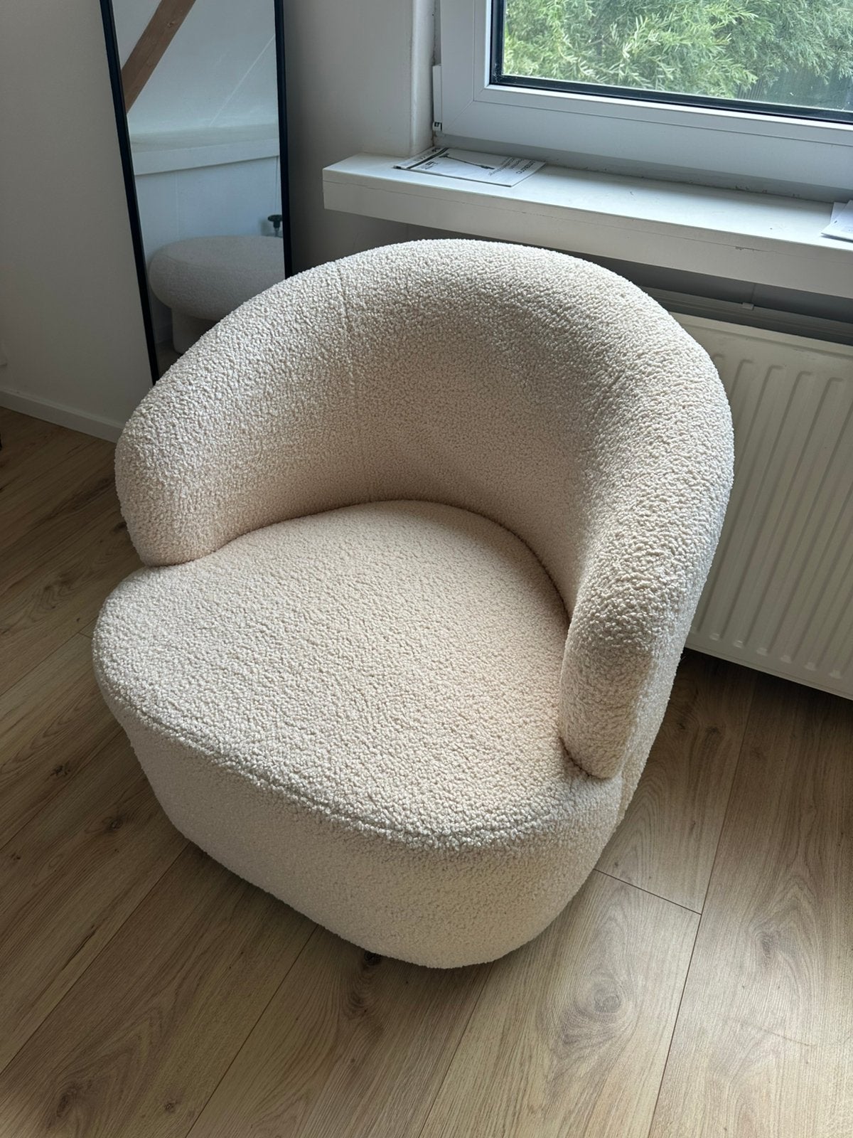 Teddy stoel met poef - Zo goed als nieuw, Huis en Inrichting, Stoelen, Ophalen, Overige kleuren, Zo goed als nieuw, Eén