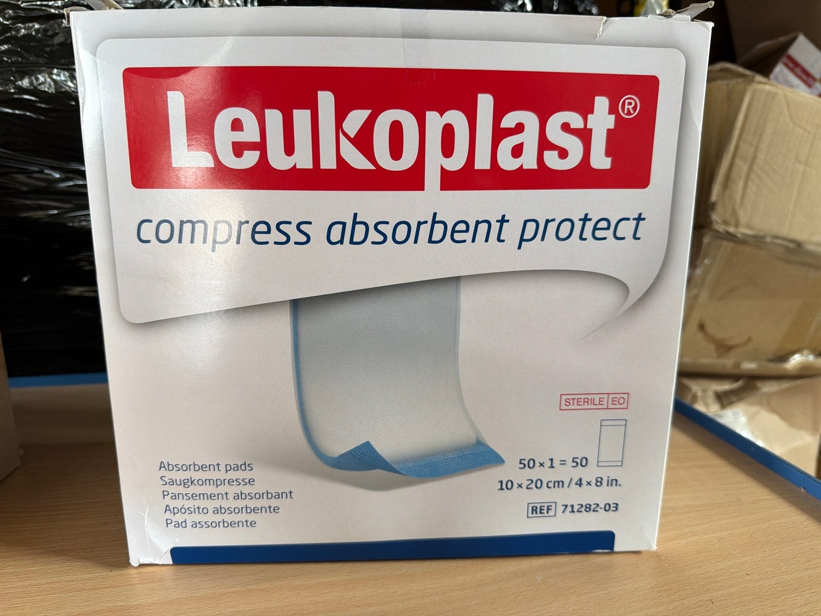 Leukoplast Absorberend Steriel Kompres 1020 cm – 50 stuks, Nieuw, Ophalen of Verzenden, Nvt, Nvt