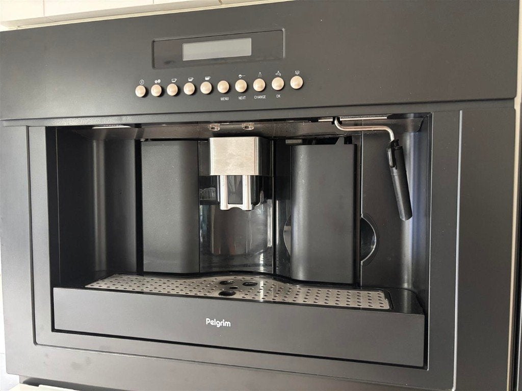 Pelgrim Inbouw Espresso/Koffiemachine - Zwart, Ophalen, Gebruikt, 10 kopjes of meer, Combi