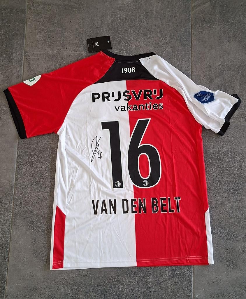 Shirt Feyenoord met handtekening; Thomas van den Belt, Ophalen of Verzenden, Nieuw, Feyenoord, Shirt