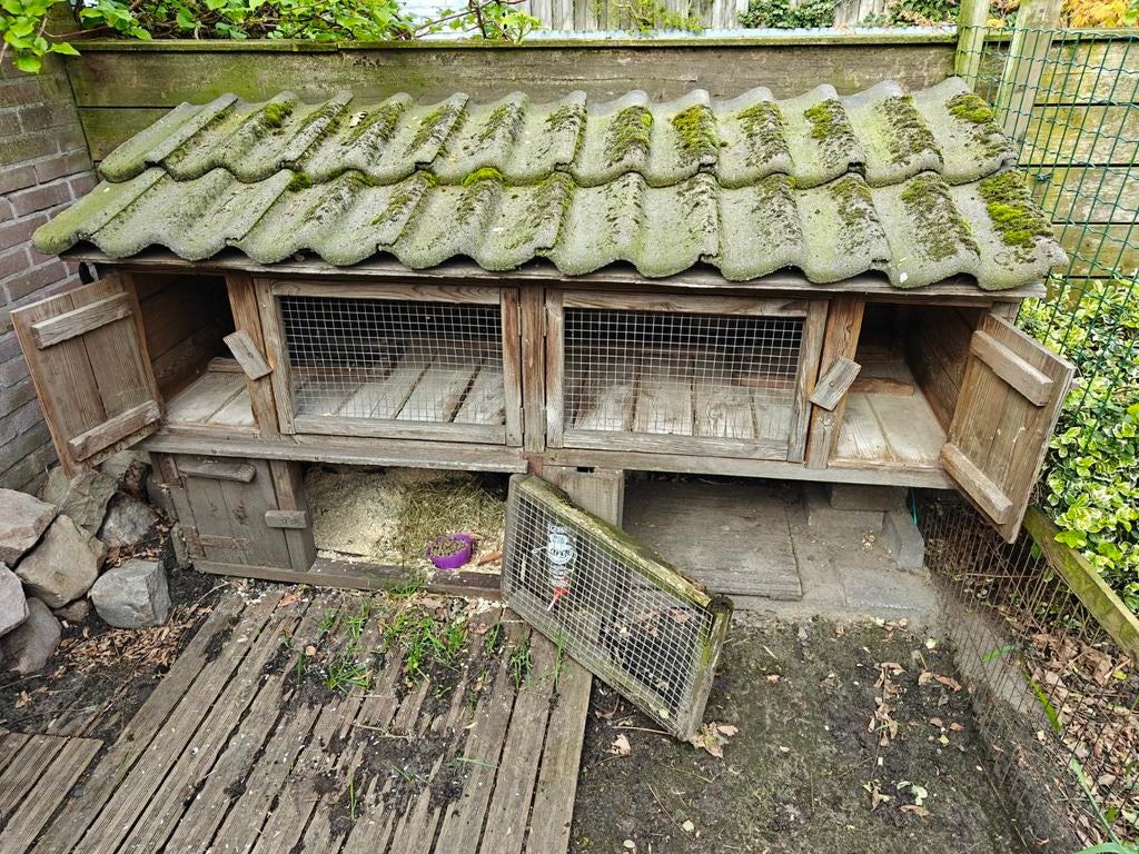 konijnenhok voor buiten, Dieren en Toebehoren, Ophalen, 110 cm of meer, Hok, 90 cm of meer