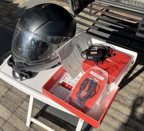 Nolan N-Com N-100 Systeemhelm L / XL, Systeemhelm, XL, Ophalen of Verzenden, Tweedehands