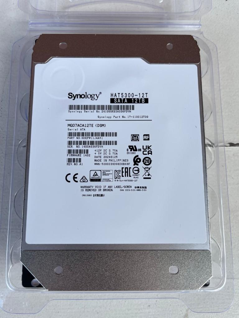 Synology HAT5300-12T enterprise harde schijf 12TB (nieuw), Ophalen, Intern, 12TB, Nieuw