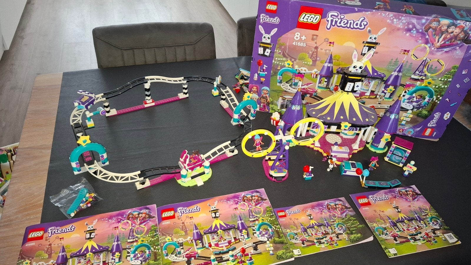 Lego Friends 41685+ 41128 de Magische Kermisachtbaan, Lego, Inclusief accessoires, Friends, Ophalen of Verzenden