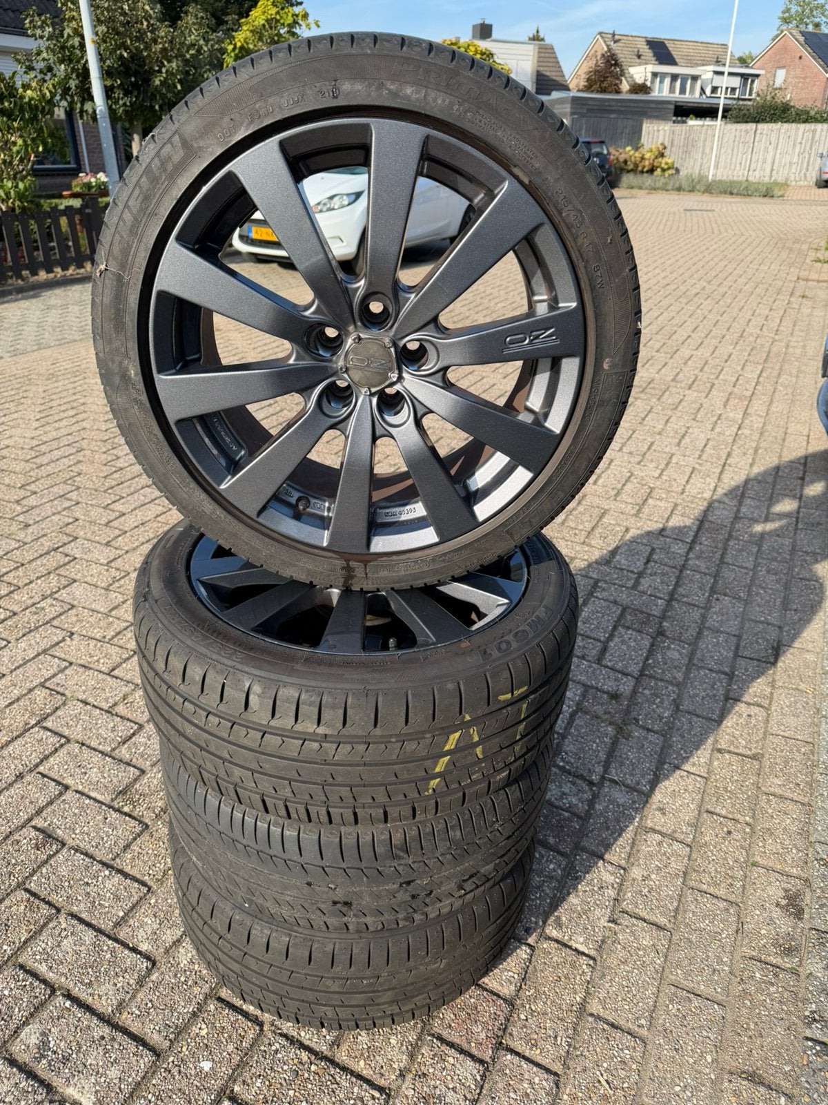 OZ Racing Michelangelo 10 – 17 inch – 5x100 – ET35, Ophalen, 18 inch, Gebruikt, Banden en Velgen