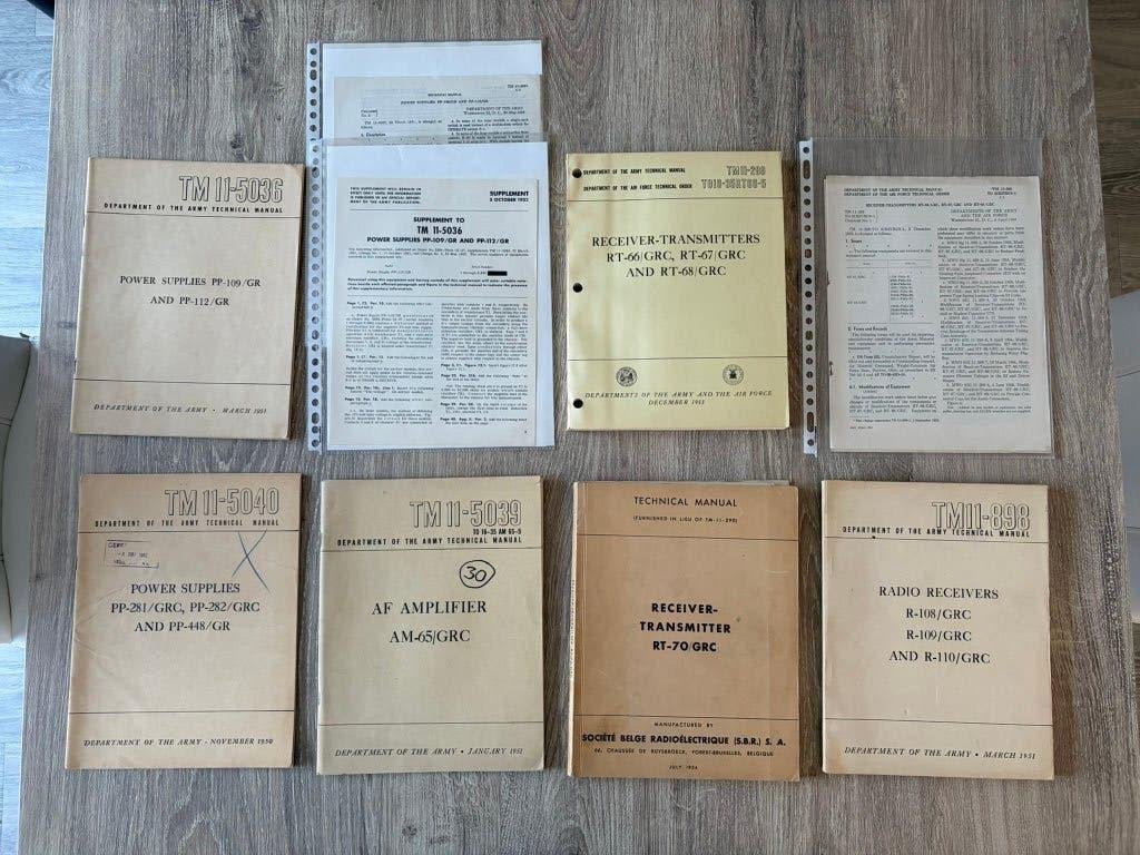 Landmacht US Army complete documentatie set VRC GRC radio's, Ophalen of Verzenden, Landmacht, Amerika, Boek of Tijdschrift