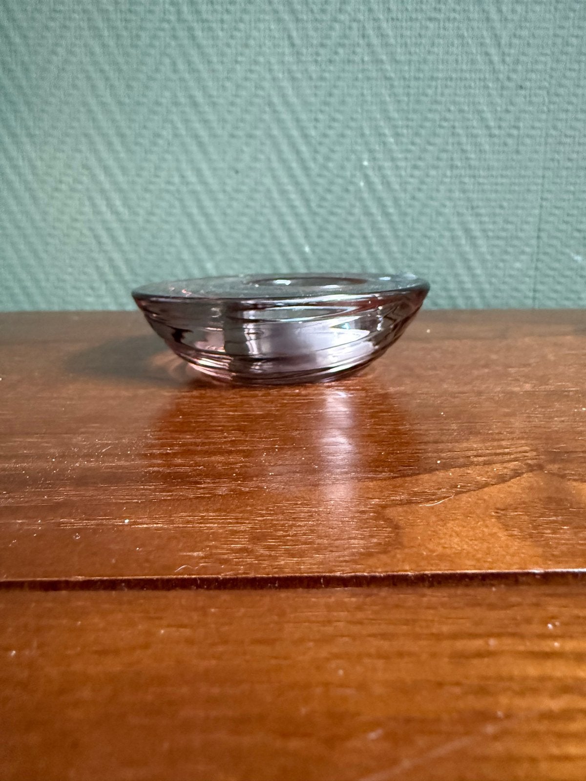 Leonardo waxinelichthouder - Bruin glas, Huis en Inrichting, Woonaccessoires | Kandelaars en Kaarsen, Gebruikt, Bruin, Overige merken