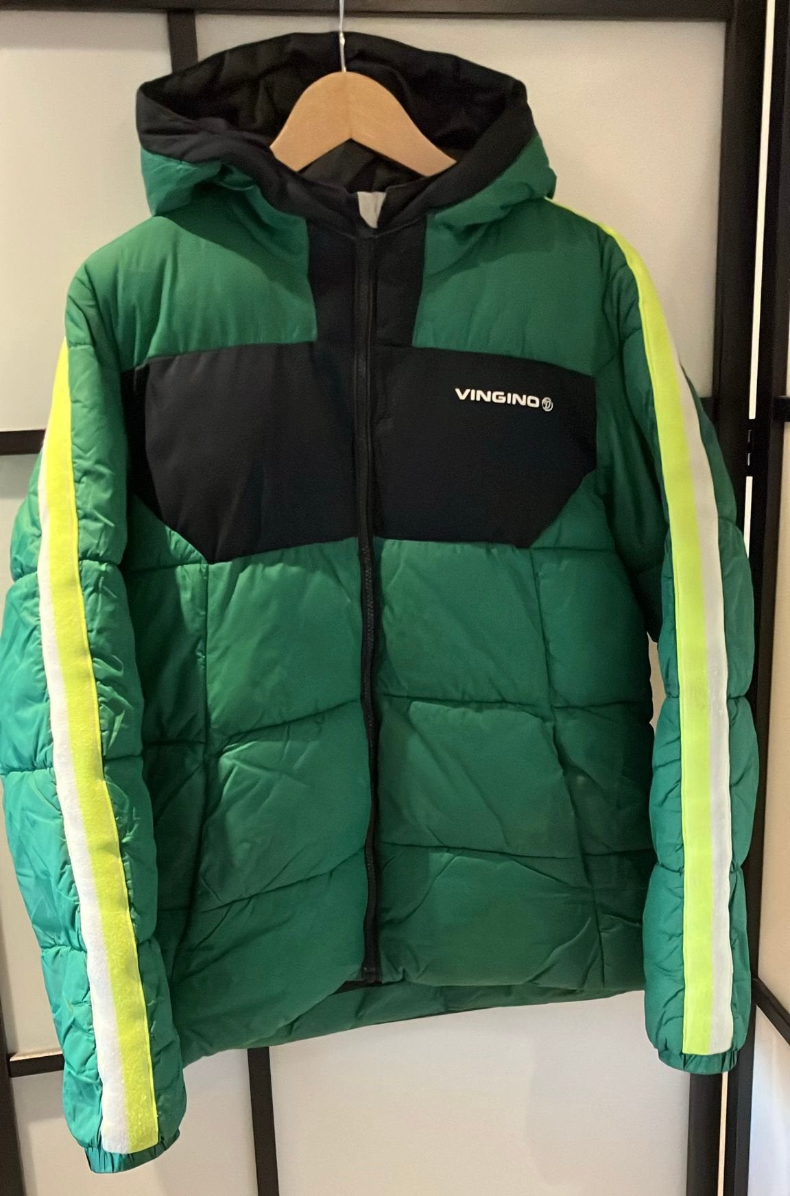 Vingino jongens winterjas groen 176, Ophalen of Verzenden, Gebruikt, Jongen, Jas