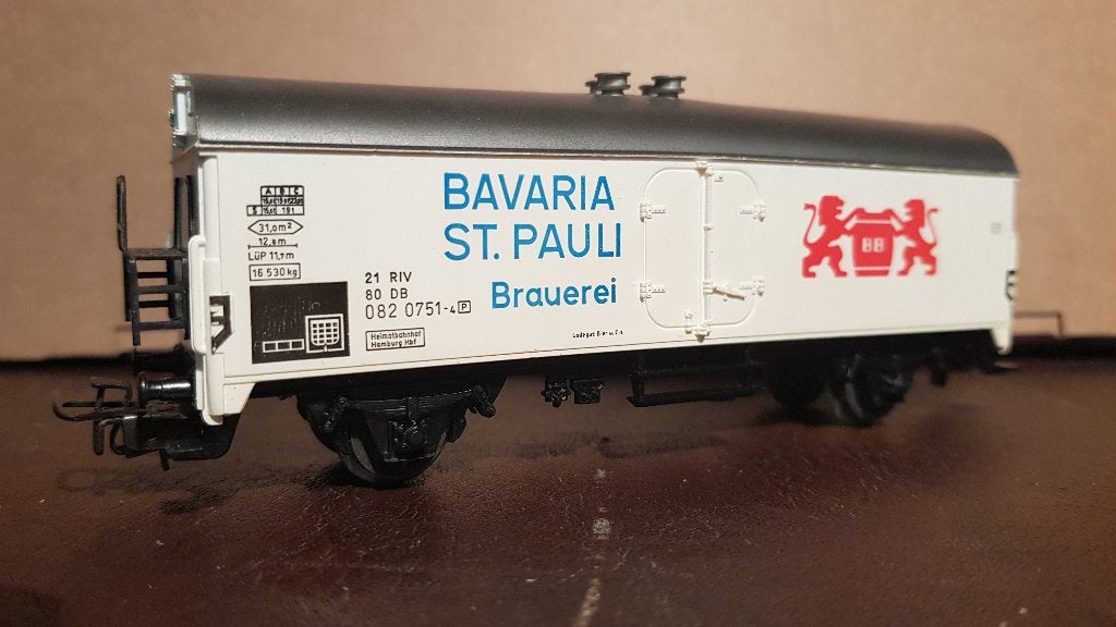 Märklin 4667 Bierwagen Bavaria St. Pauli Brauerei van de DB, Wisselstroom, Wagon, Ophalen of Verzenden, Zo goed als nieuw
