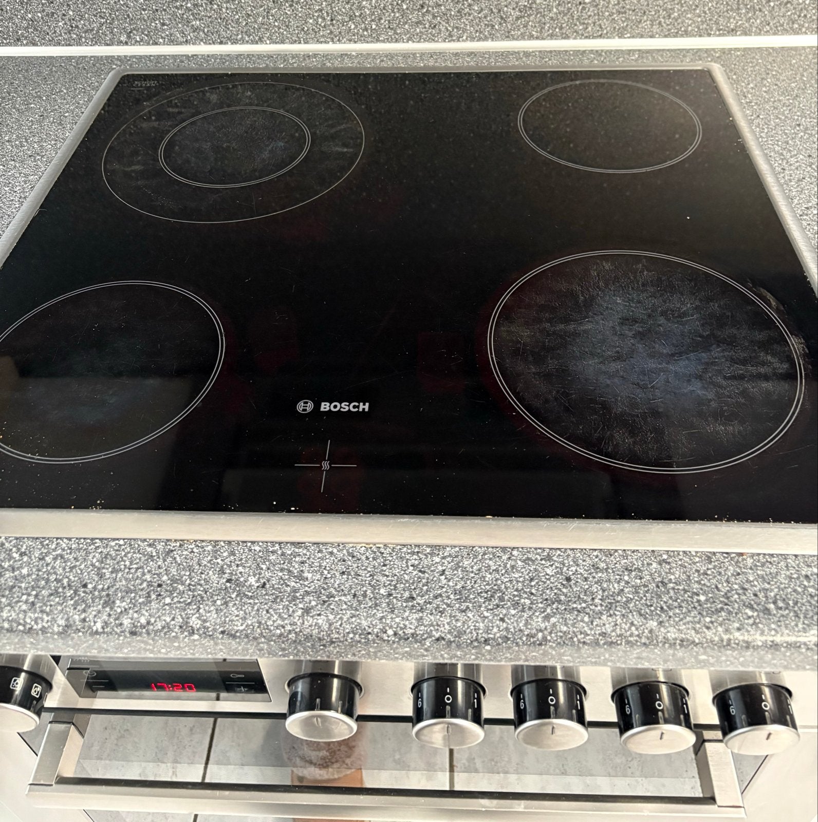 Bosch Inbouw oven met keramische kookplaat, Ophalen, Gebruikt, Oven, Hete lucht