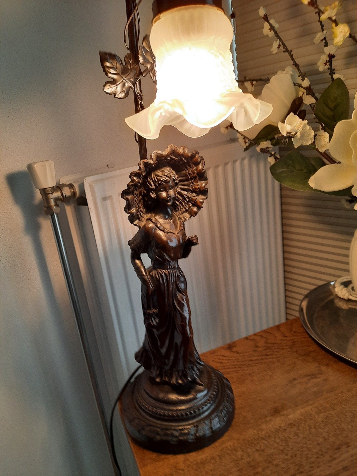 Vintage Freule bureaulamp/nachtkastlamp, Antiek en Kunst, Ophalen
