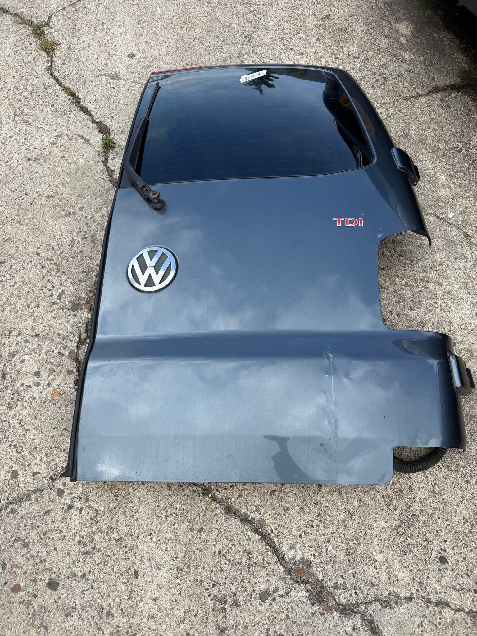 Volkswagen T5 achterdeur RECHTS LD7U, Gebruikt, Volkswagen, -, Ophalen of Verzenden