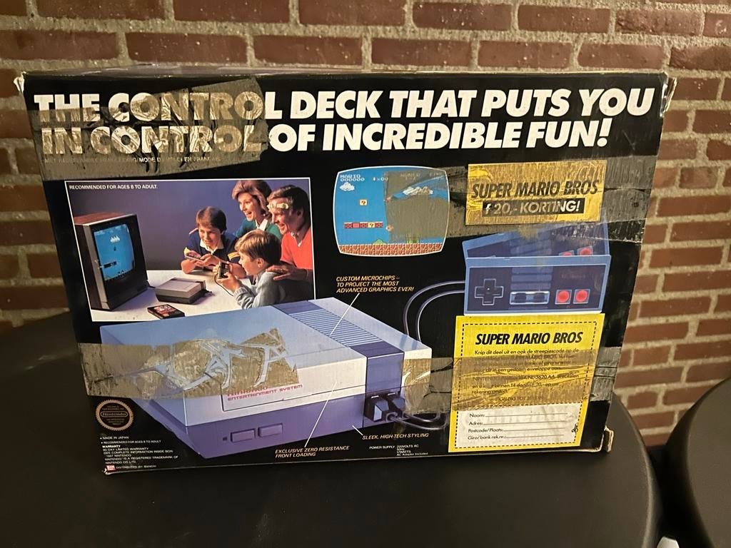 Nintendo NES met Mario Bross. en Donkey Kong, 2 spelers, Ophalen, Gebruikt, Vanaf 3 jaar