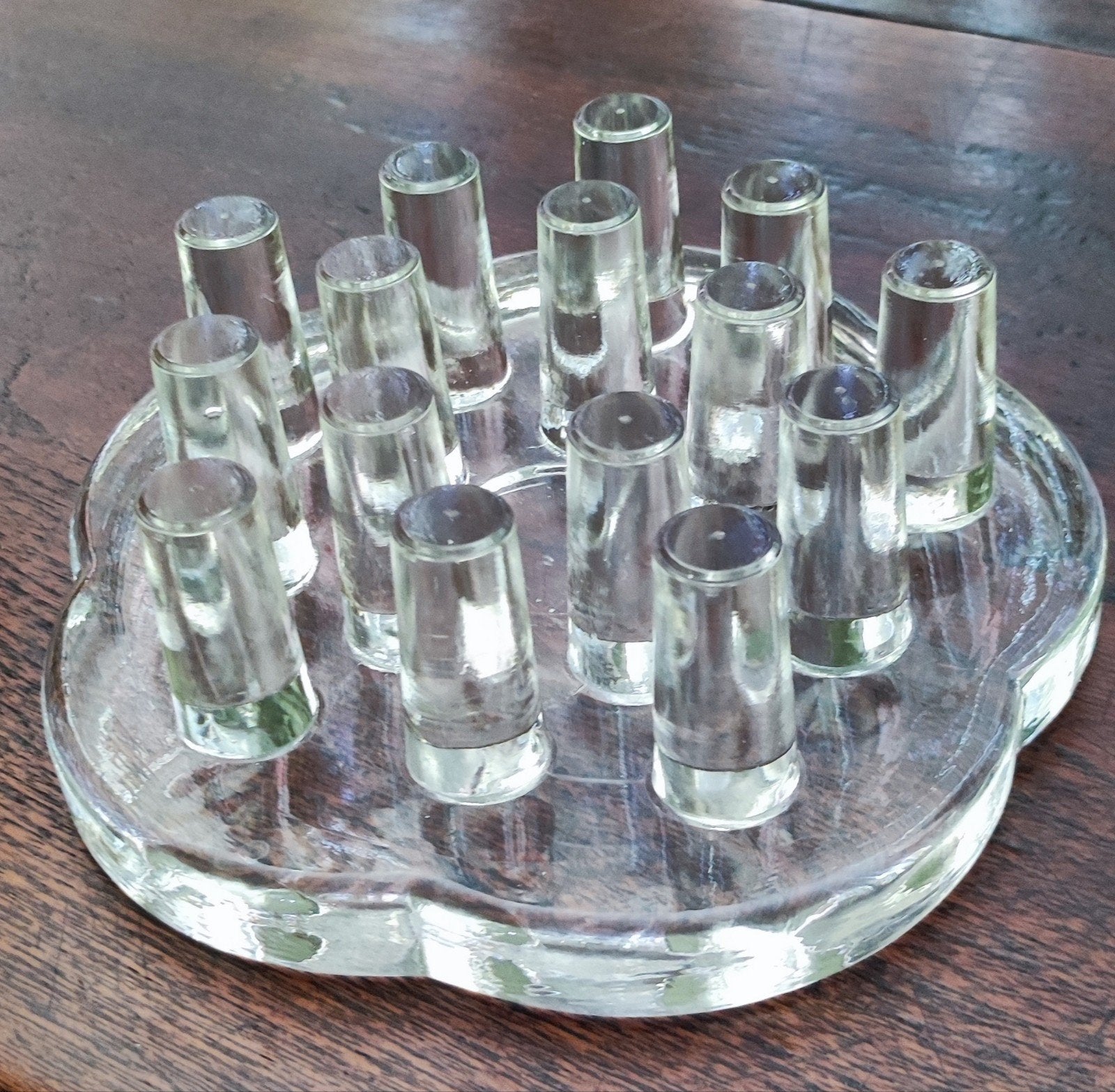 Vintage Design glazen warmhoud object. Voor thee of koffie., Ophalen, Waxinelichthouder, Nieuw, Glas