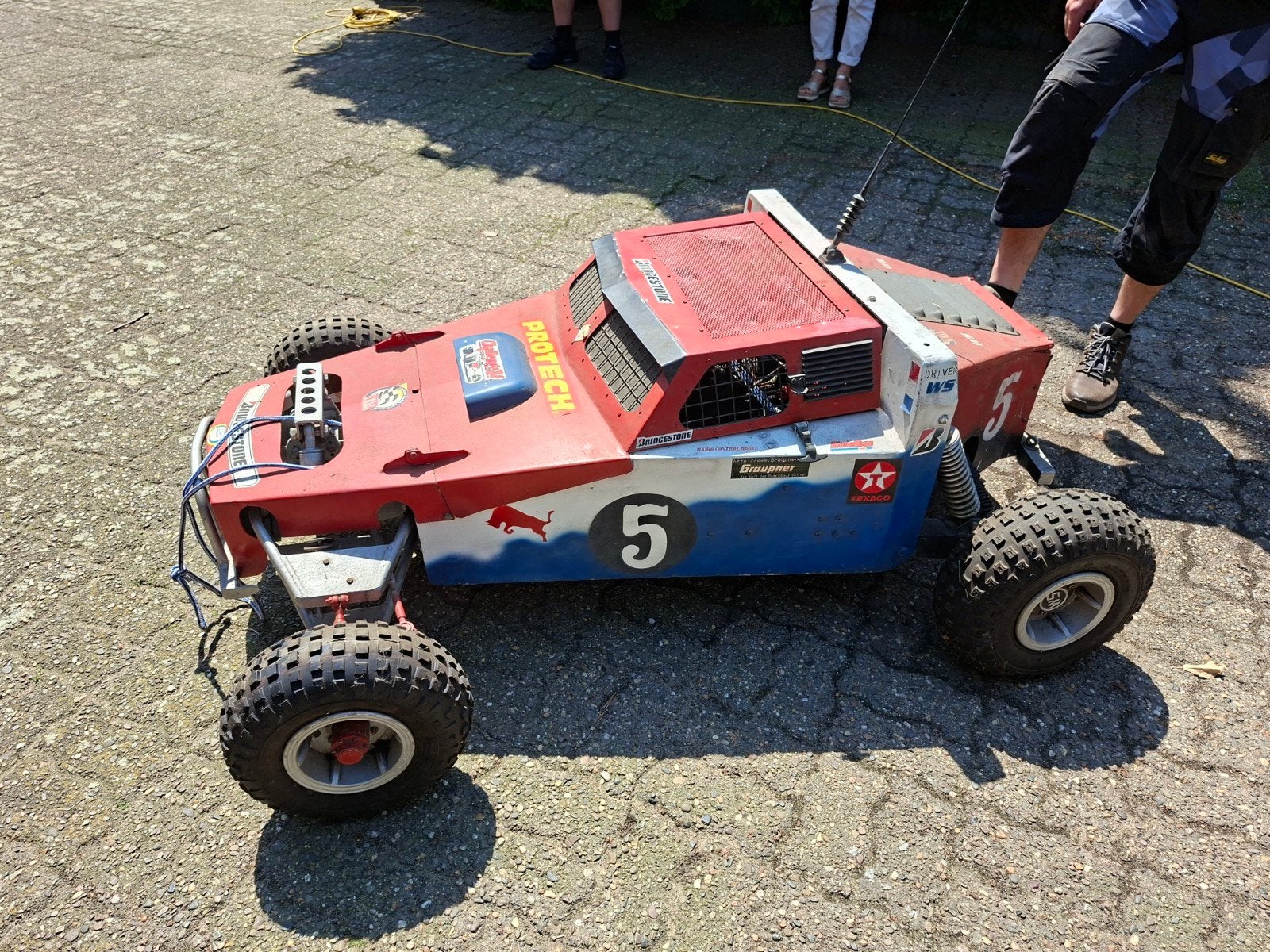 Gigantische RC Buggy met 2-cilinder benzinemotor en vario, Ophalen, Benzine, Gebruikt, Auto offroad