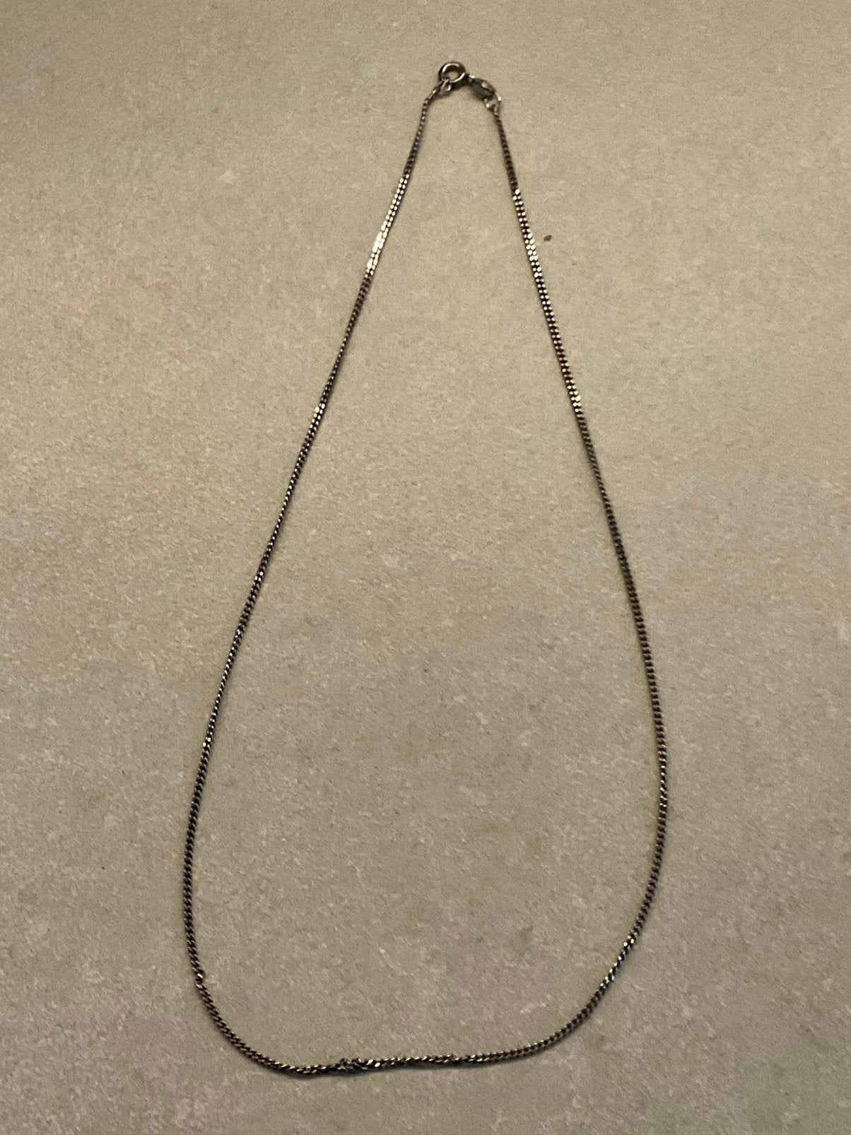 Ketting, Ophalen of Verzenden, Zo goed als nieuw, Zilver, Overige materialen
