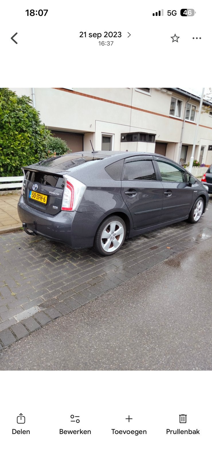 Toyota Prius 1.8 Full Hybrid 136PK Aut 2012 Grijs, 1340 kg, 4 cilinders, Origineel Nederlands, Prius