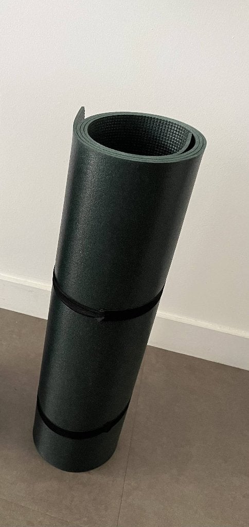 Decathlon KIMJALY Yogamat voor zachte yoga 4 mm donkergroen, Ophalen, Yogamat