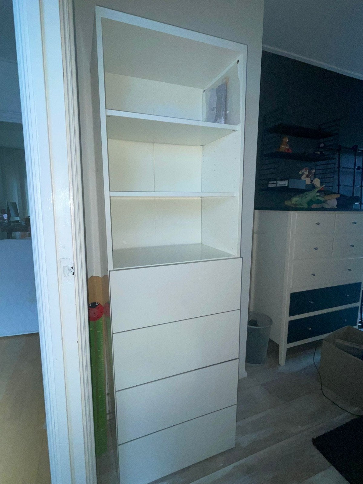 Witte boekenkast met laden Ikea, Ophalen, Gebruikt, 50 tot 100 cm, Minder dan 100 cm