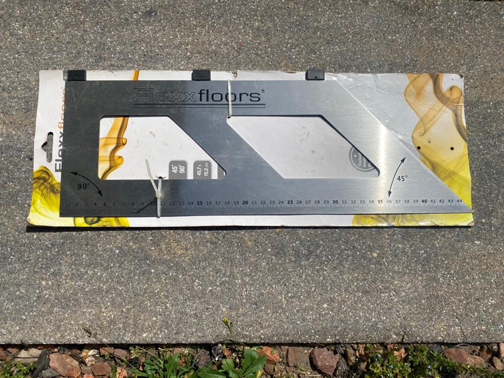 Flexxfloors Leggereedschap - Hoekmeter en liniaal, Ophalen of Verzenden, Nieuw