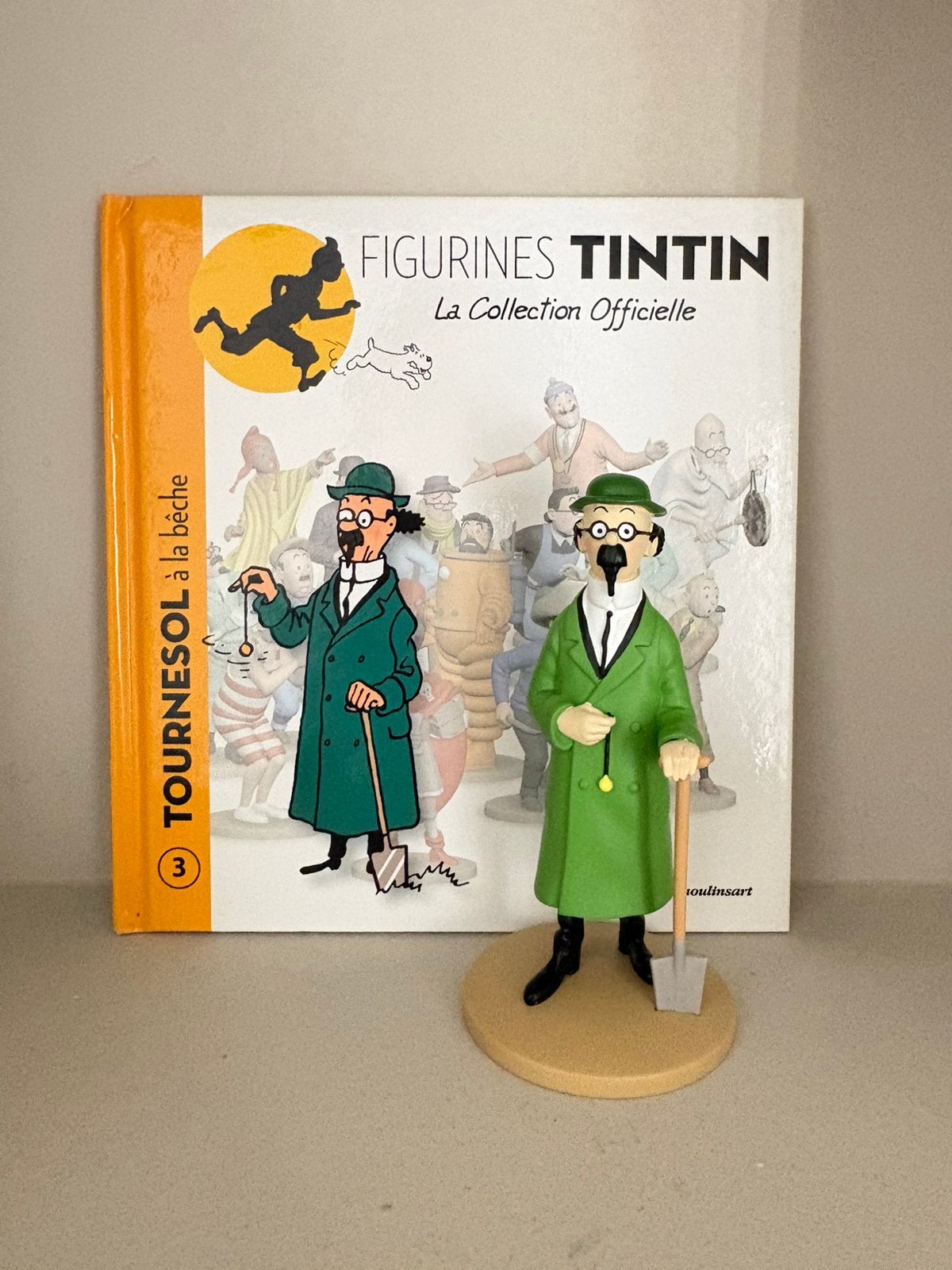 Kuifje/Tintin beeld Zonnebloem Schep Moulinsart, Ophalen of Verzenden, Kuifje, Zo goed als nieuw, Beeldje of Figuurtje