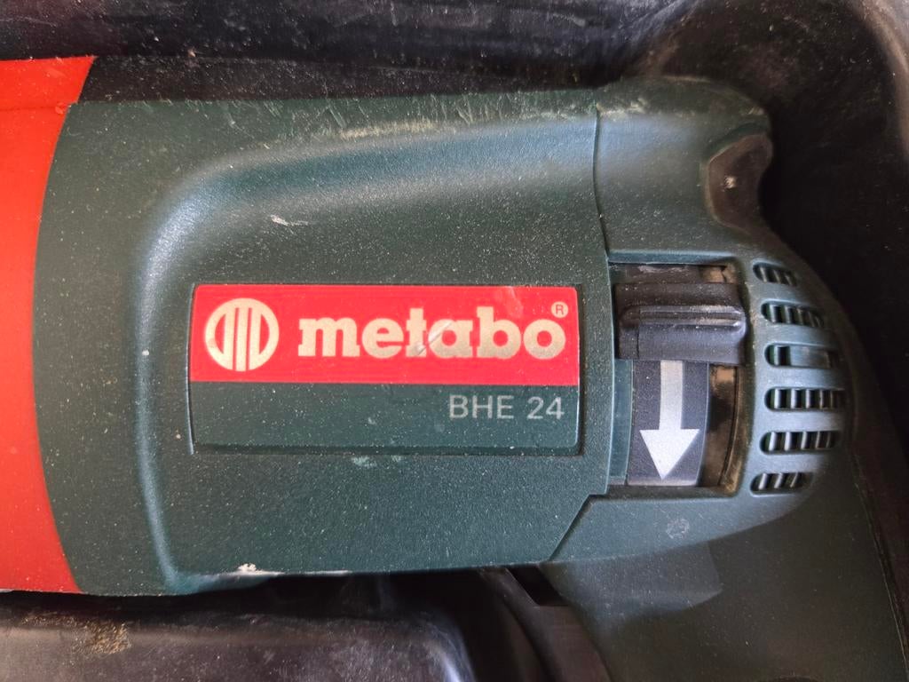 Metabo BHE 24 Boorhamer in Koffer - Gebruikt, Doe-het-zelf en Verbouw, Gereedschap | Boormachines, Boor- en/of Breekhamer, Ophalen of Verzenden