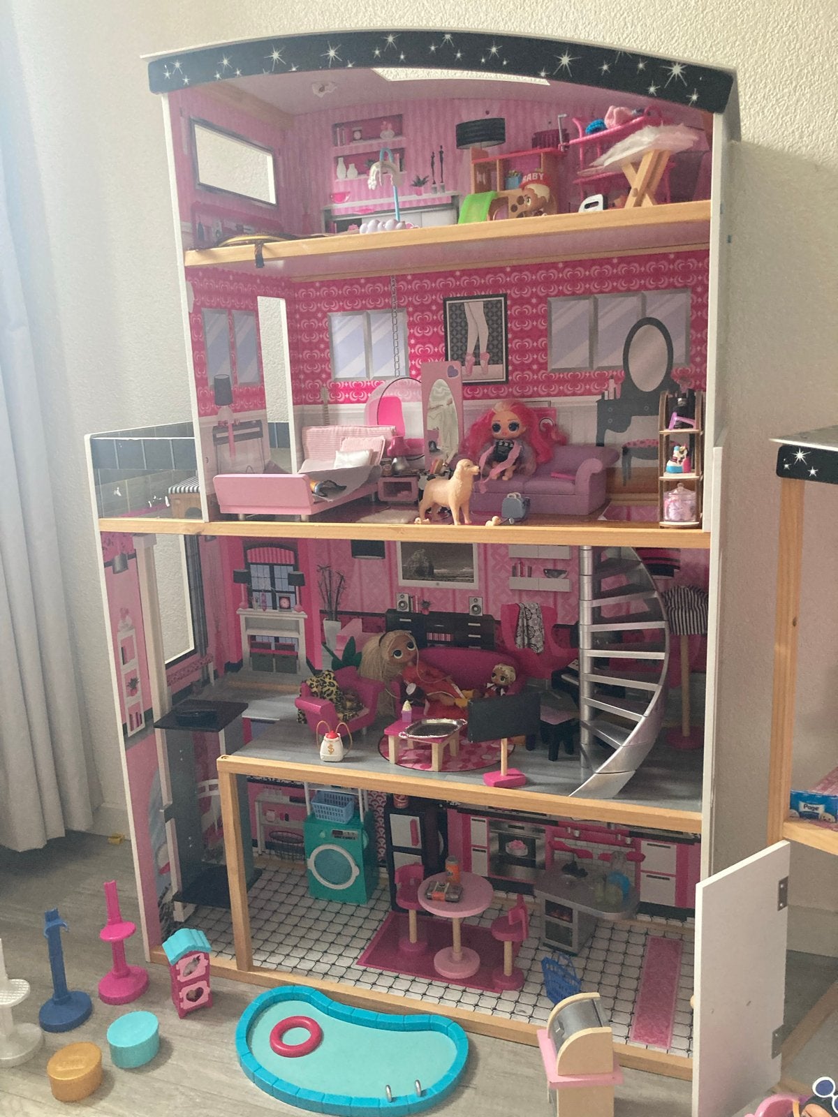 KidKraft Poppenhuis met Meubels en Accessoires, Ophalen, Zo goed als nieuw, Poppenhuis
