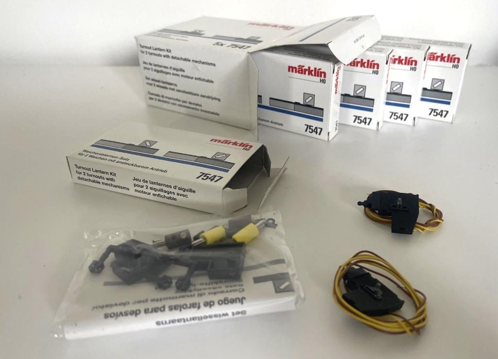 Märklin 7547 wissellantaarnset 5 maal voor K-rails, Wisselstroom, Nieuw, Rails, Ophalen of Verzenden
