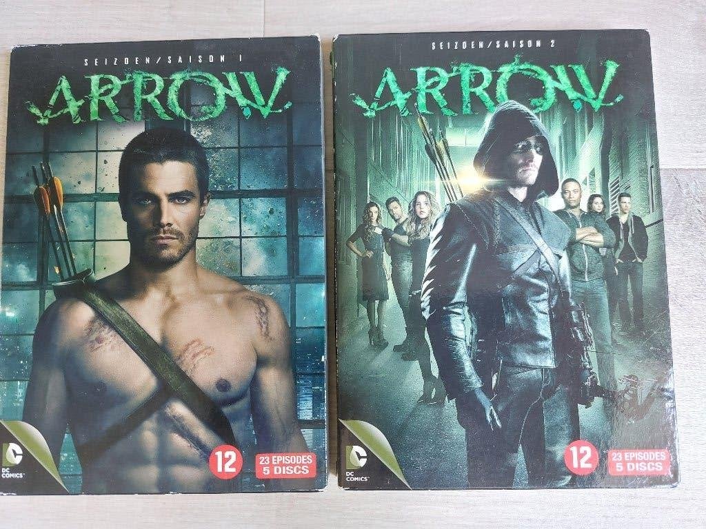 DVD Arrow Seizoen 1 & 2  (10 DVD's), Ophalen, Engels, Nederlands, Zo goed als nieuw