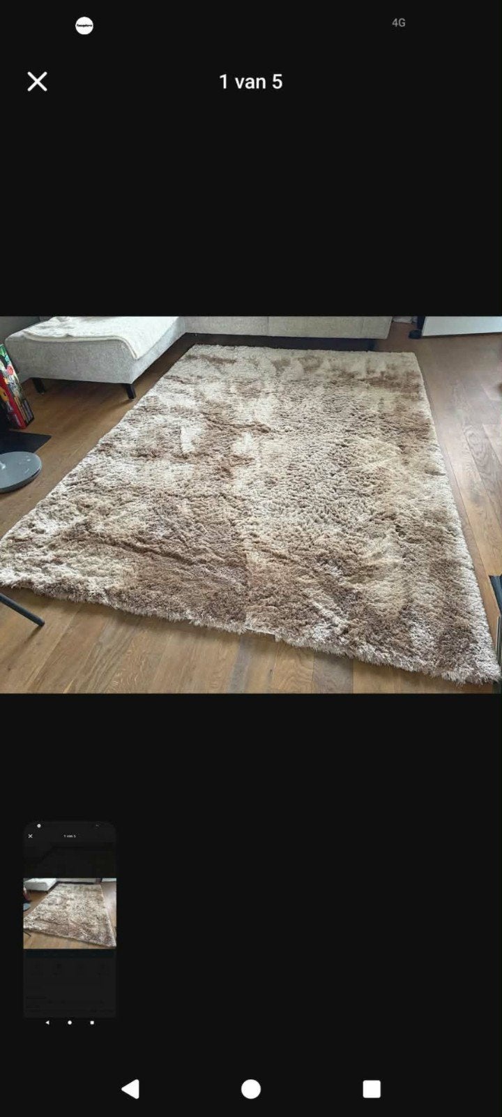 vloerkleed, Ophalen, 200 cm of meer, Zo goed als nieuw, 200 cm of meer