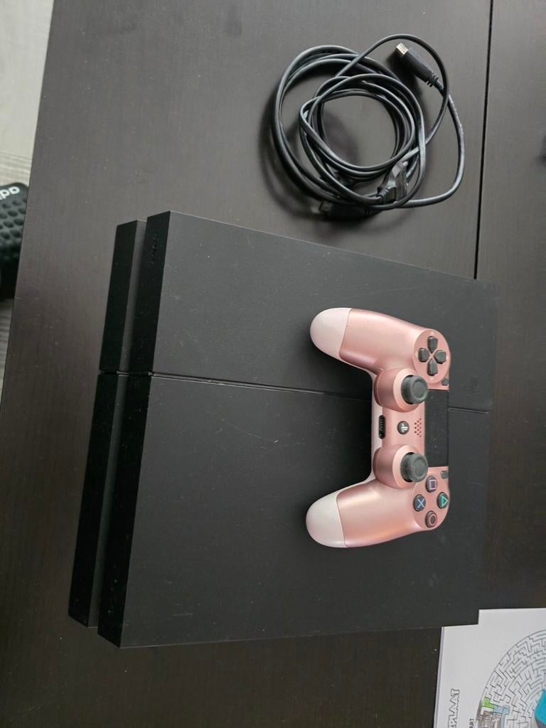Sony PlayStation 4 (PS4) met headset&controller en kabels, Ophalen of Verzenden, Met 1 controller, Original, 500 GB
