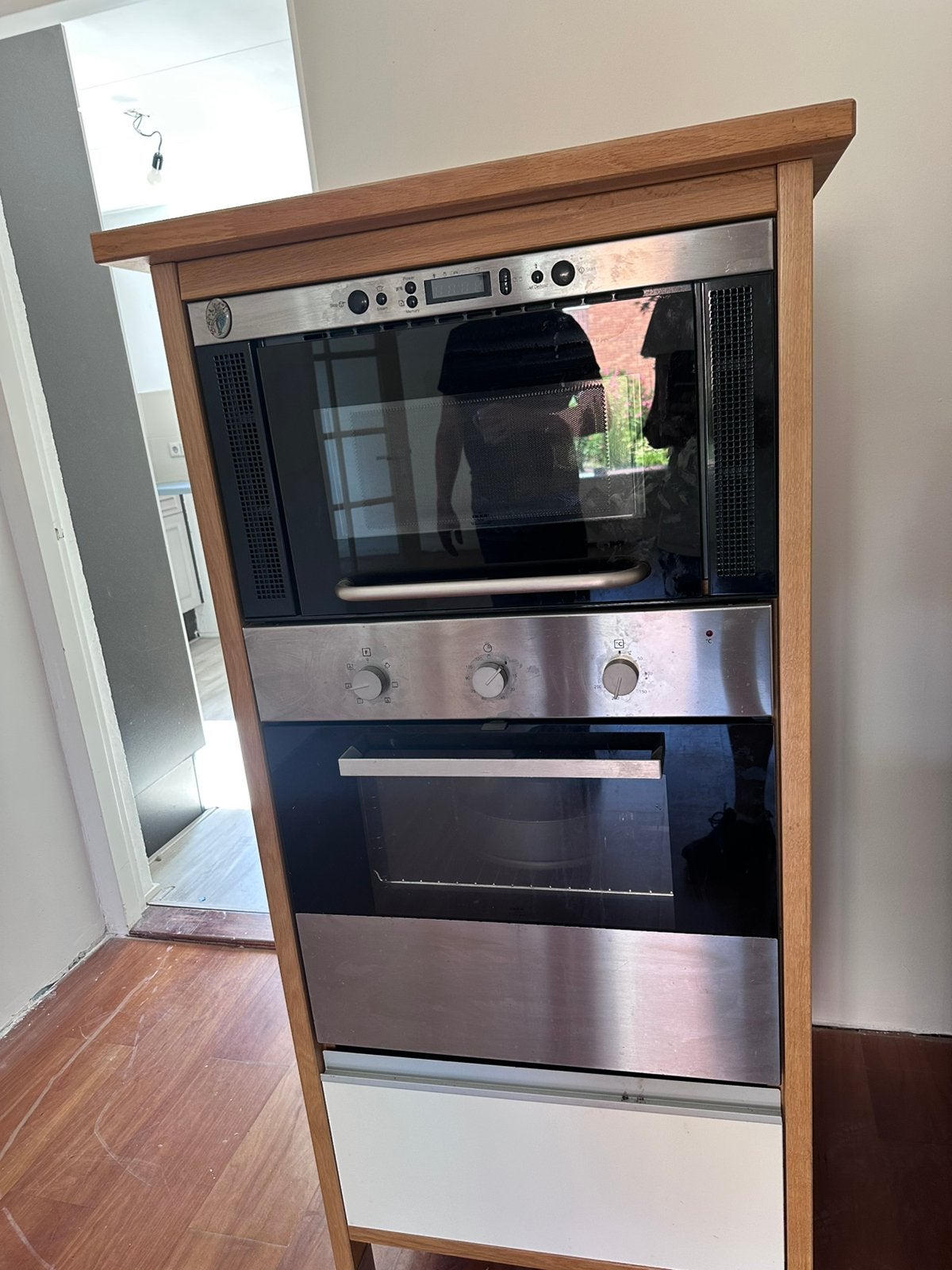 Magnetron en oven combi, Ophalen, Gebruikt, 100 tot 150 cm, 50 tot 100 cm