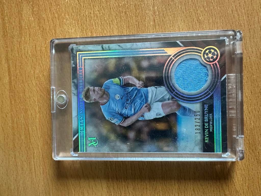 Kevin De Bruyne Relic /250 - Patch Manchester City FC, Ophalen of Verzenden, Zo goed als nieuw, Buitenlandse clubs, Spelerskaart