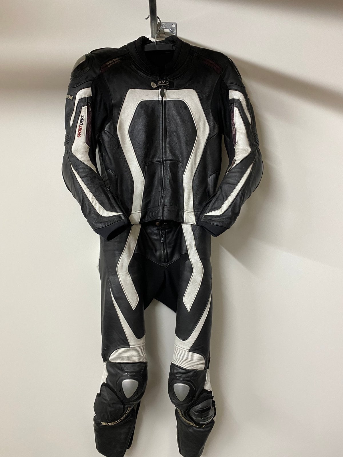 Leren motorpak 48 heren, Motoren, Kleding | Motorkleding, Ophalen of Verzenden, Tweedehands, Heren, Combipak