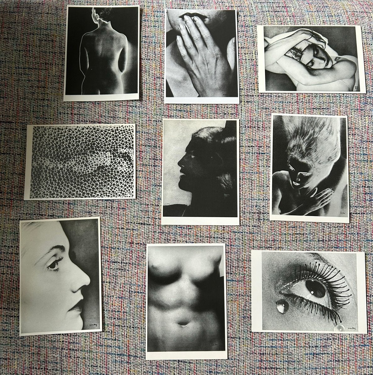 Man Ray – 9 kunstkaarten – Serie 9 Frauenbilder, Verzamelen, Verzenden, 1920 tot 1940, Ongelopen, Sterren en Beroemdheden