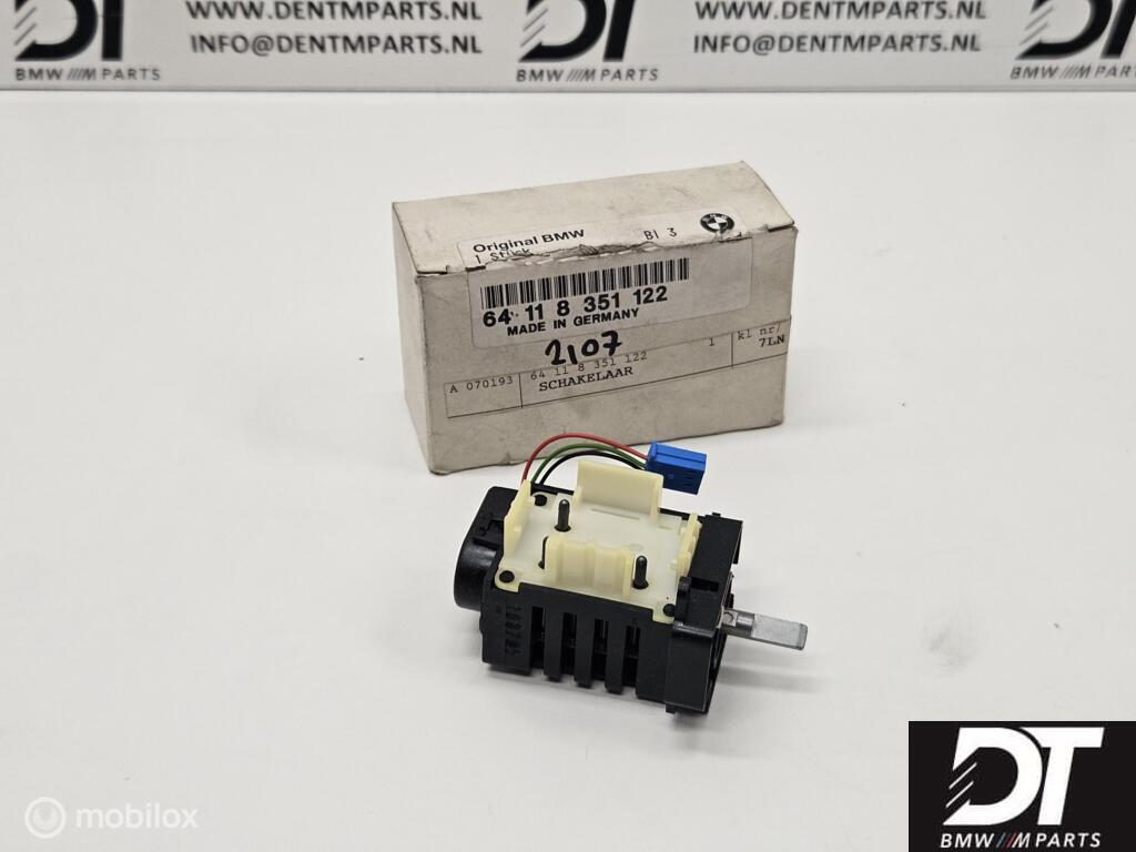 Blowerschakelaar BMW E34 64118351122, Nieuw, Ophalen of Verzenden