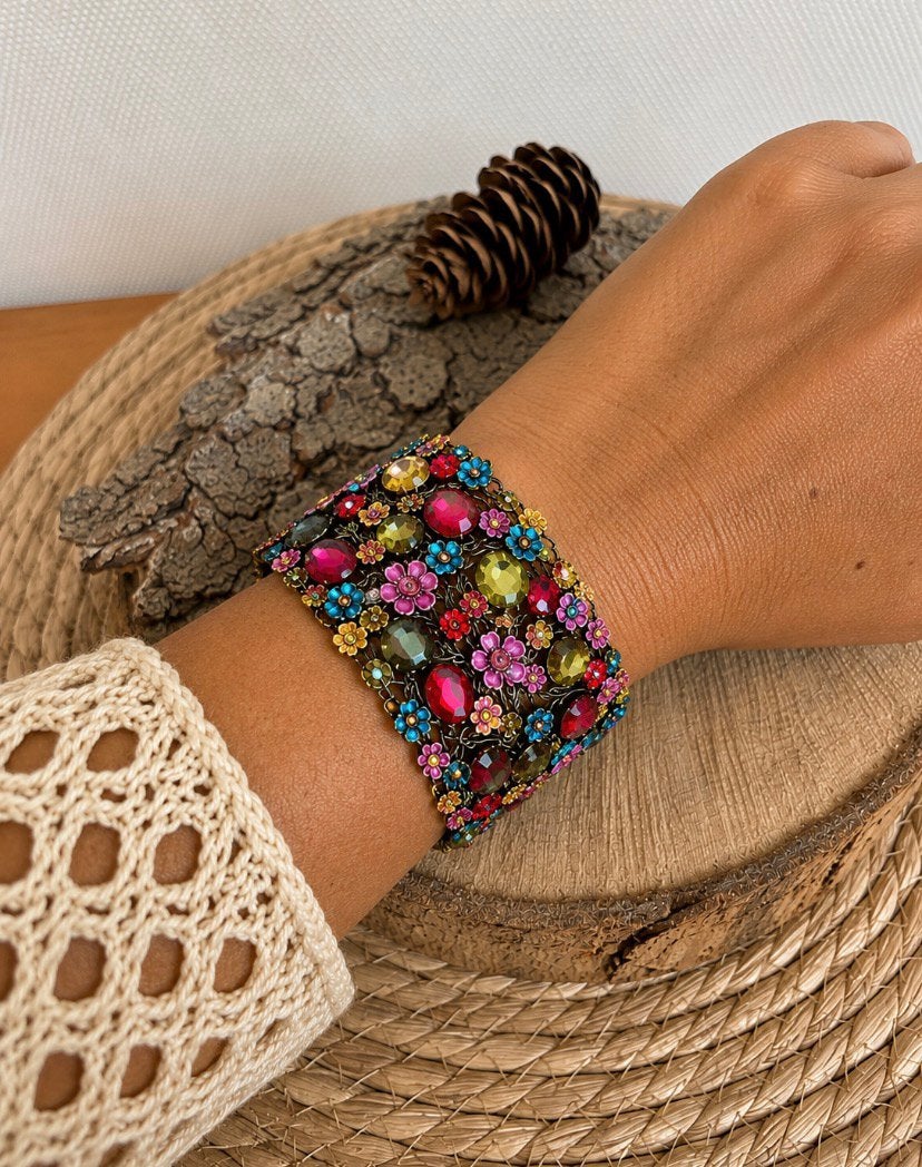 Bohemian statement armband, Overige materialen, Overige kleuren, Met bedels of kralen, Nieuw